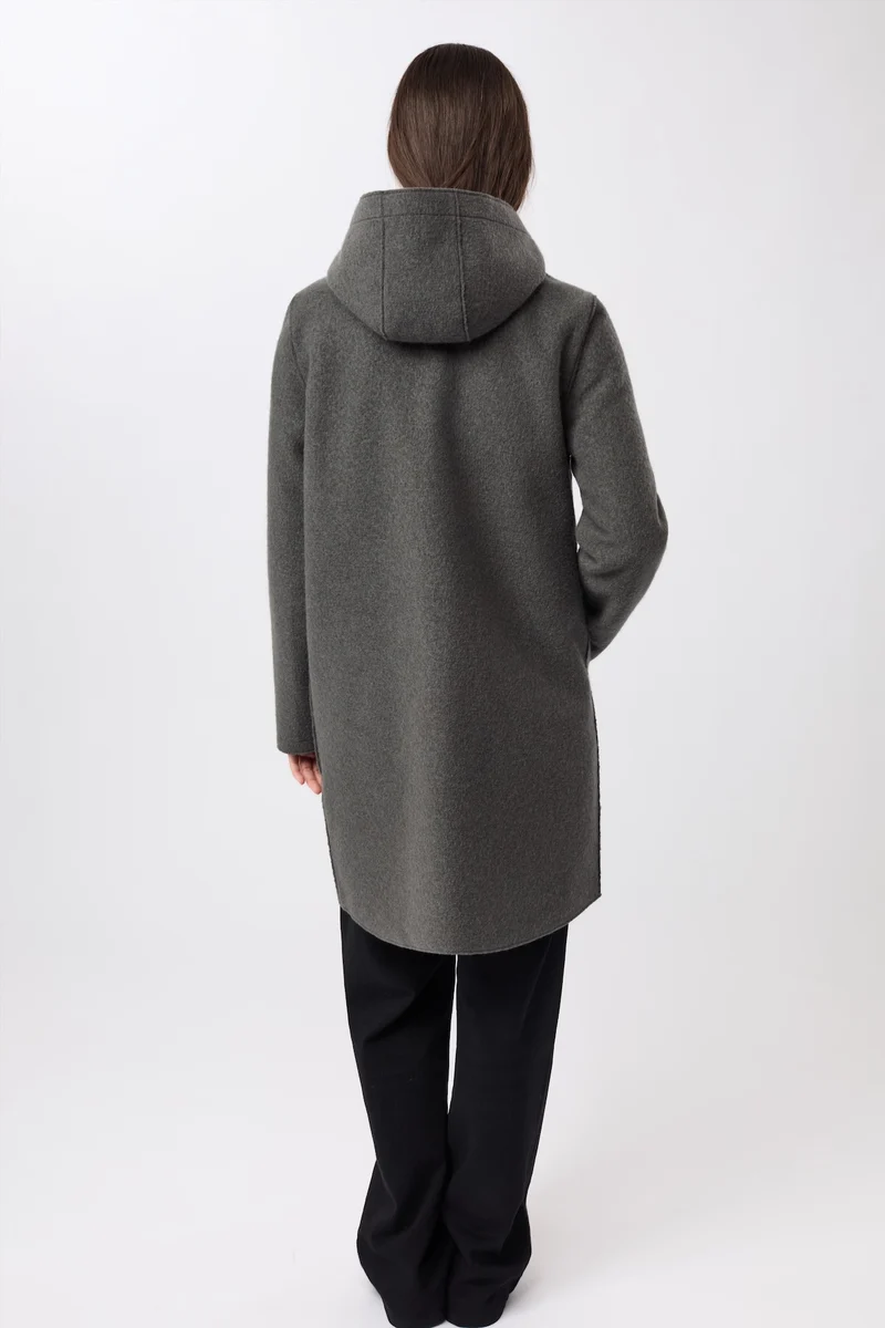Parka tailliert aus Walk mit Membran (Platinum)
