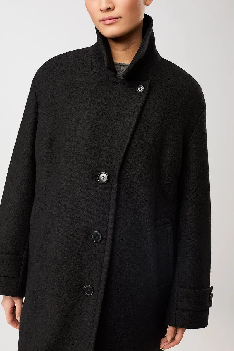 Kurzer Mantel mit Revers (Black)