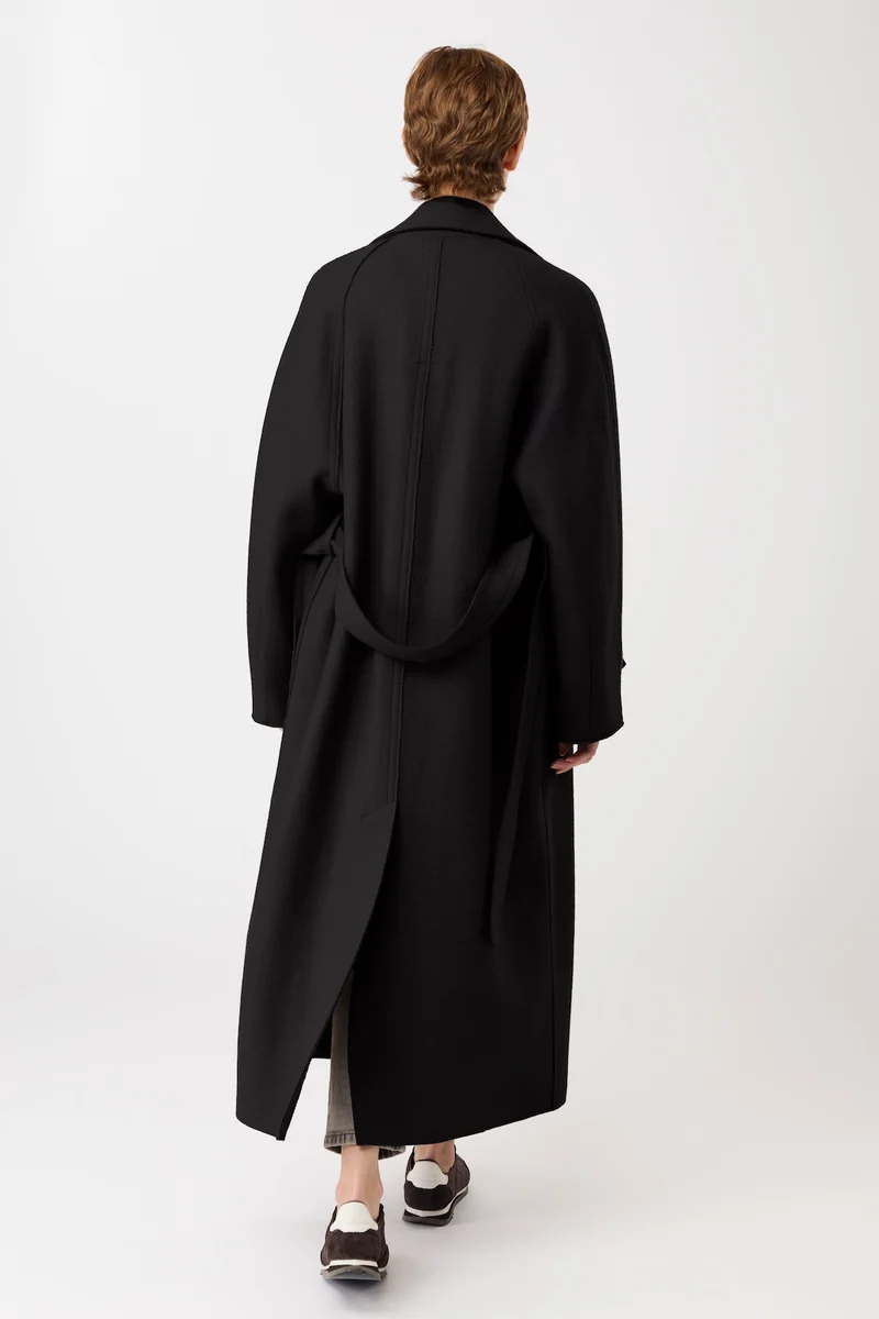 Walkmantel mit Revers (Black)