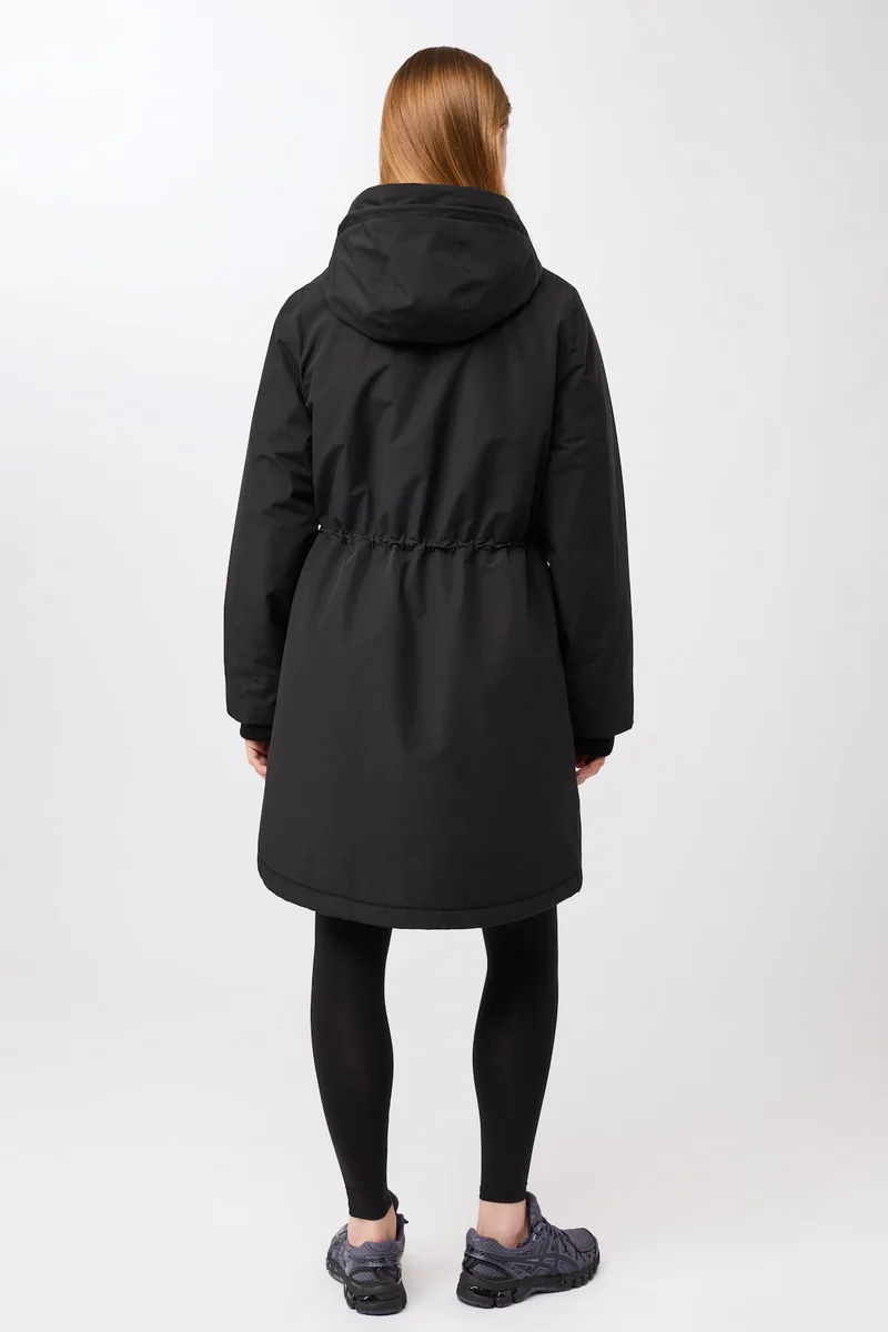 Parka locker geschnitten und wattiert (Black)