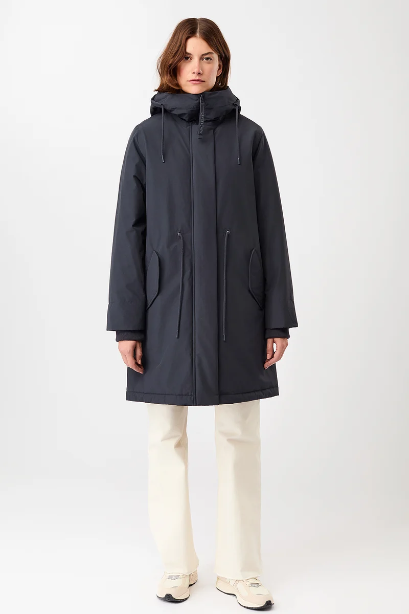 Parka locker geschnitten und wattiert (Navy)