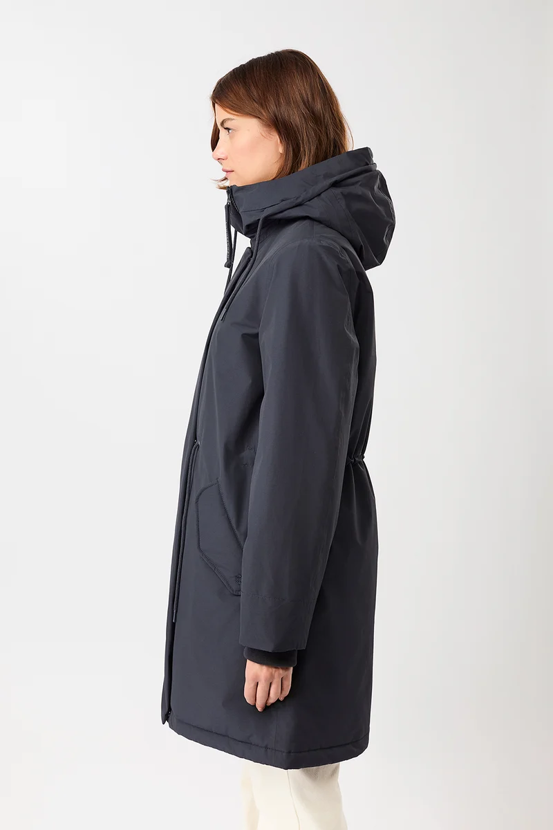 Parka locker geschnitten und wattiert (Navy)