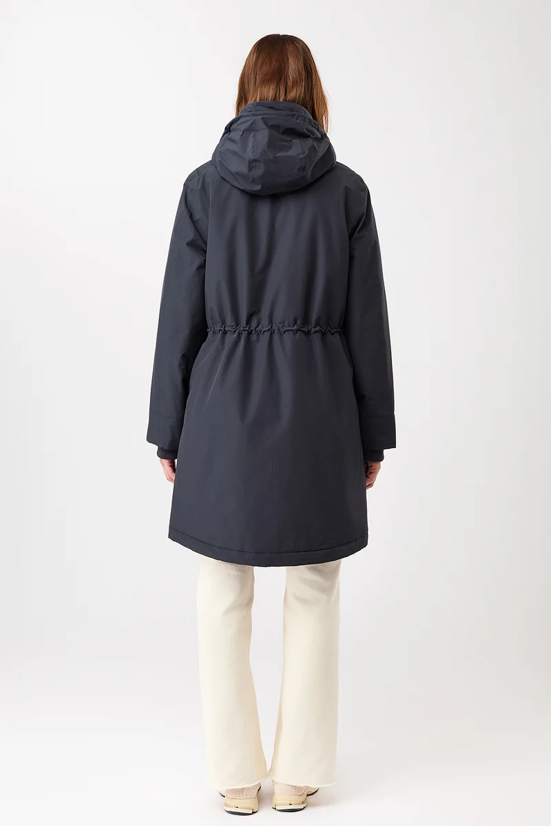 Parka locker geschnitten und wattiert (Navy)