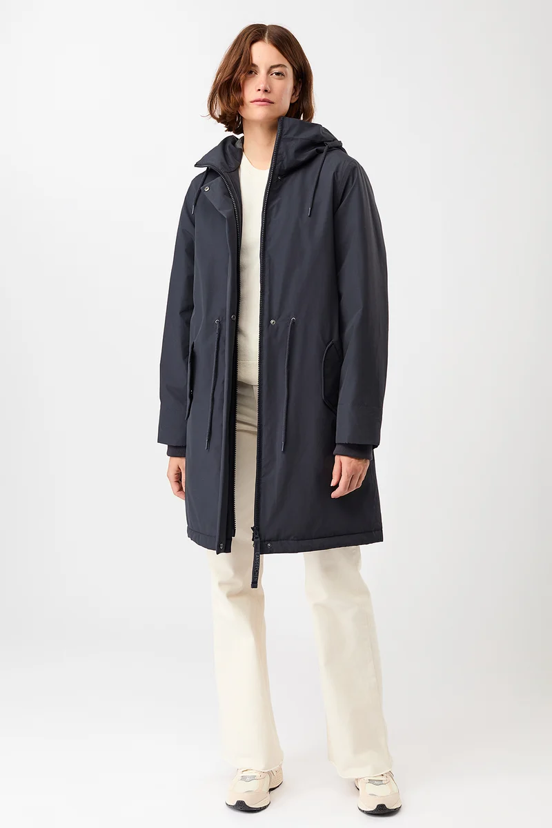 Parka locker geschnitten und wattiert (Navy)