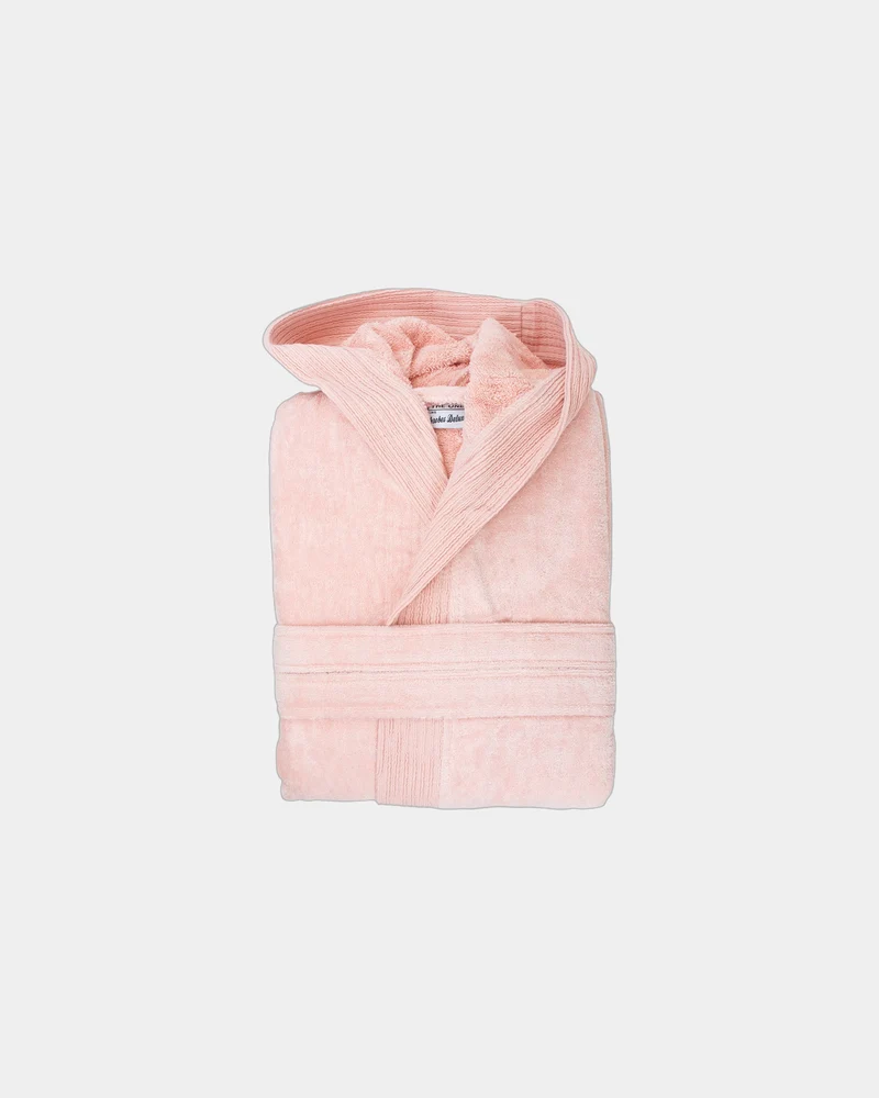 Bademantel mit Kapuze Baumwolle 450 g/m² zum Personalisieren