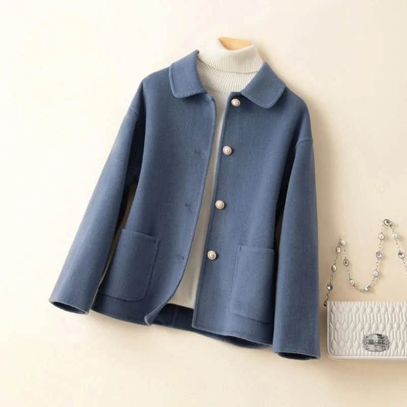 Valentina | Luxurious and Soft Pure Cashmere Doll-Collar Trench Coat