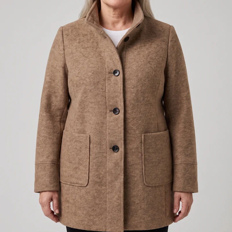 Diana | Elegant and Refined Long Wool Trench Coat