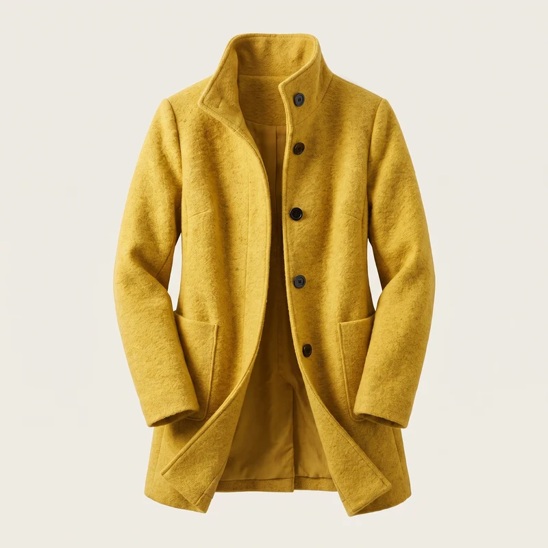 Diana | Elegant and Refined Long Wool Trench Coat