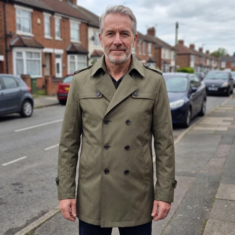 Nathan | Classic and Versatile Detachable-Liner Trench Coat