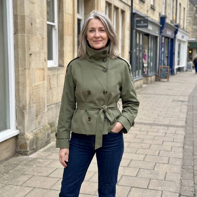Amelia | Comfortable and Versatile Belted Double-Breasted Trench Coat