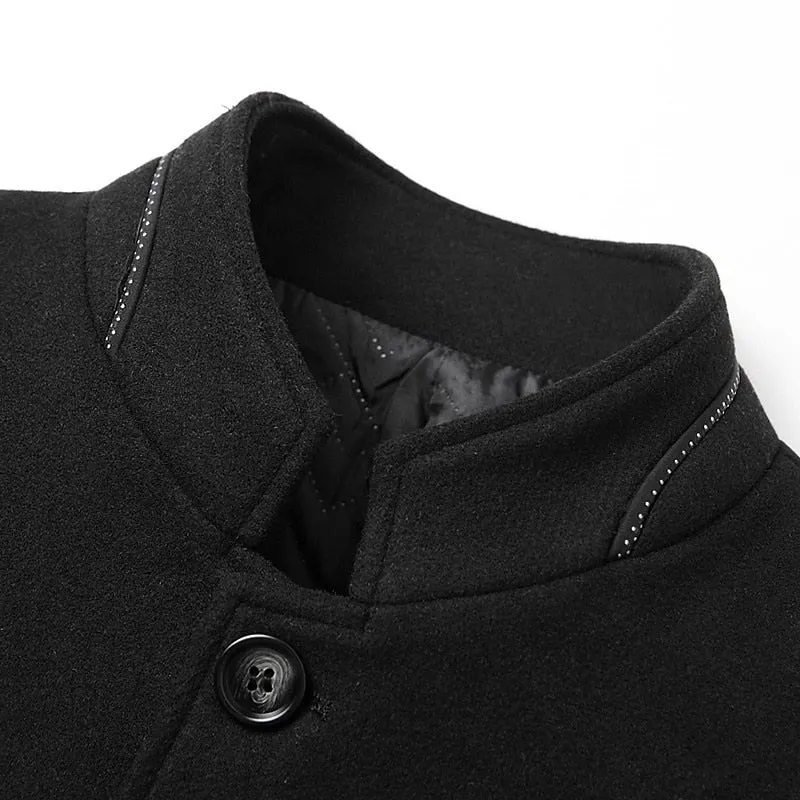Felix | Elegant and Warm Stand-Collar Trench Coat