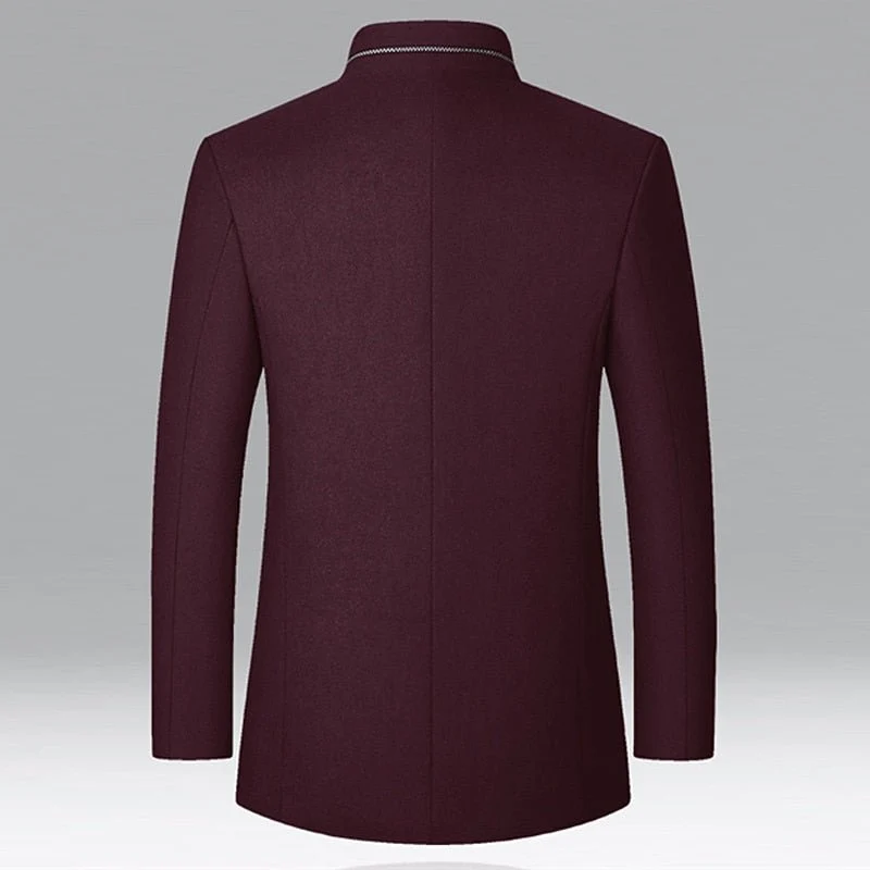 Felix | Elegant and Warm Stand-Collar Trench Coat