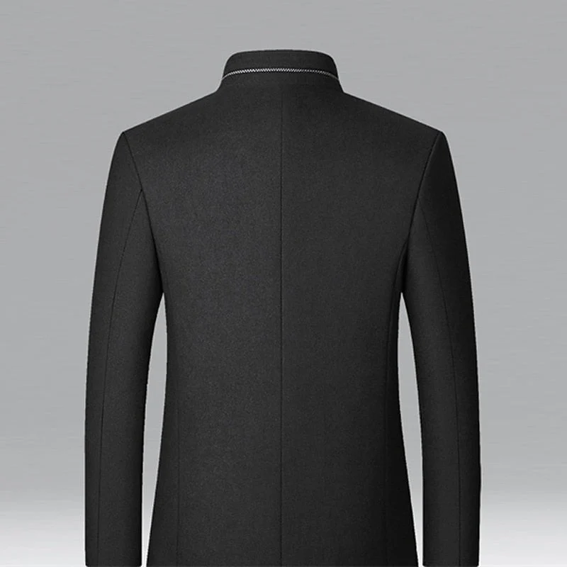 Felix | Elegant and Warm Stand-Collar Trench Coat