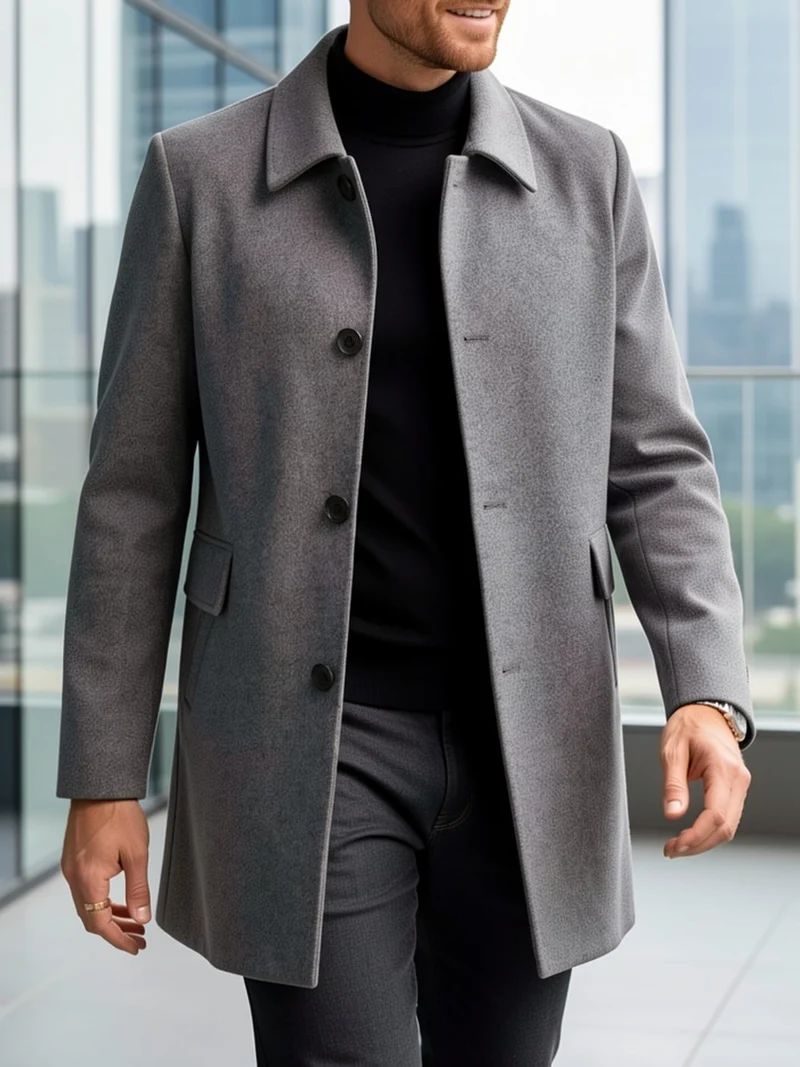 Elias | Timeless and Comfortable Single-Breasted Trench Coat