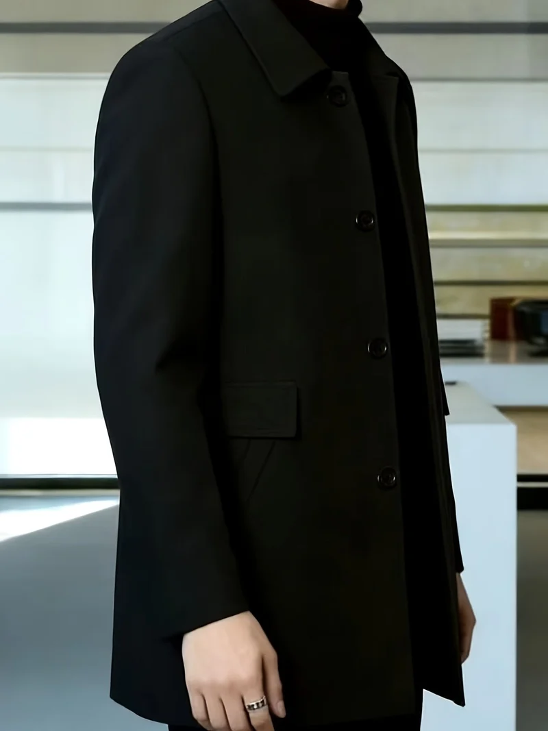 Elias | Timeless and Comfortable Single-Breasted Trench Coat