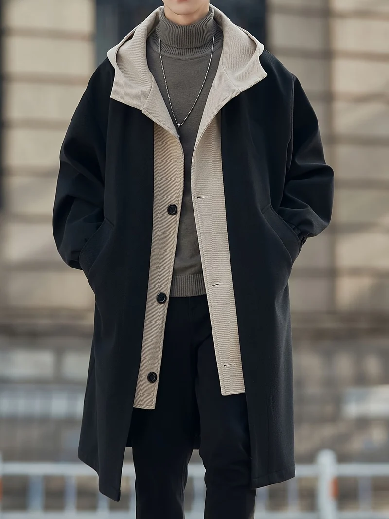 Freya | Sophisticated and Comfortable Hooded Longline Trench Coat