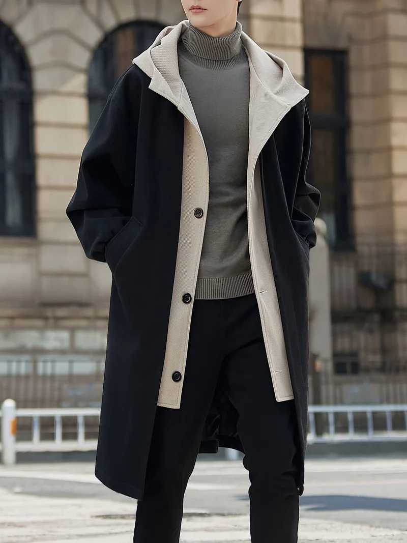 Freya | Sophisticated and Comfortable Hooded Longline Trench Coat