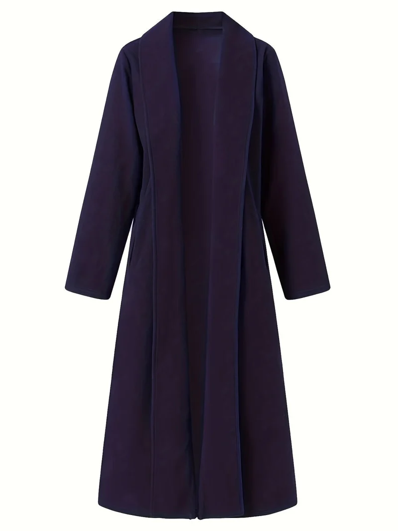 Seraphina | Elegant Longline Open-Front Trench Coat