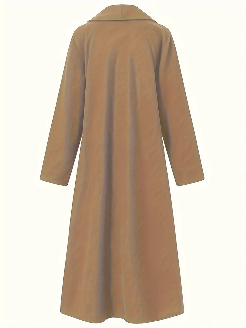 Seraphina | Elegant Longline Open-Front Trench Coat