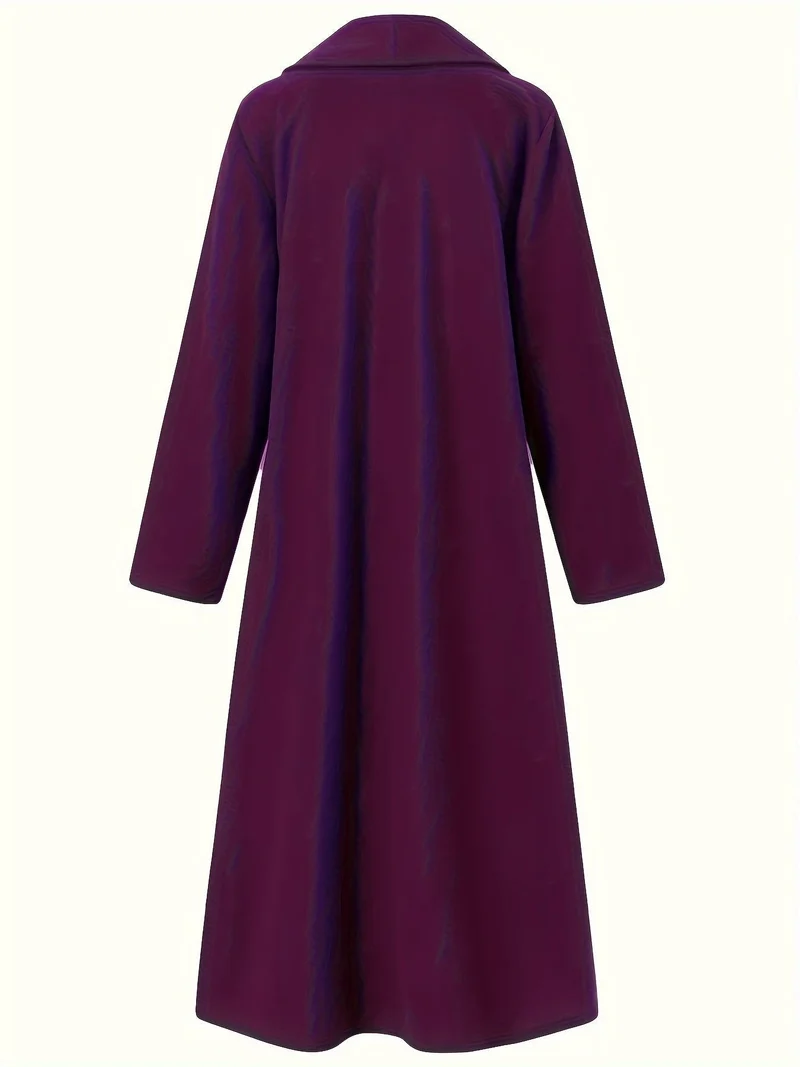 Seraphina | Elegant Longline Open-Front Trench Coat