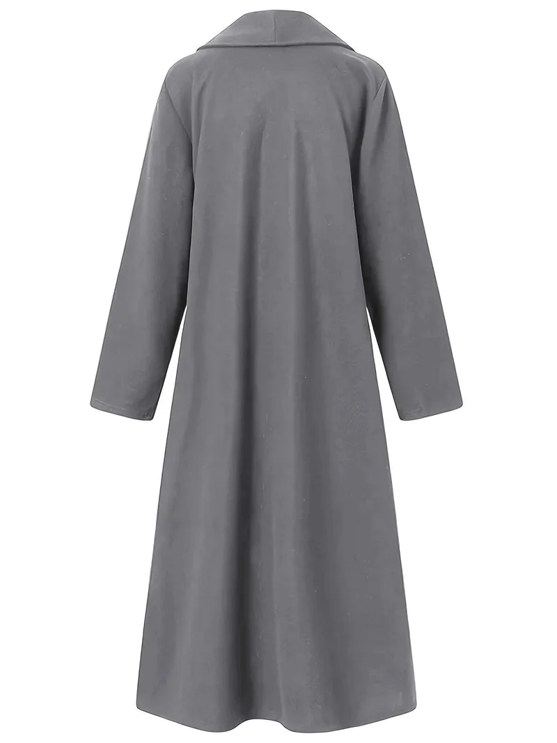 Seraphina | Elegant Longline Open-Front Trench Coat