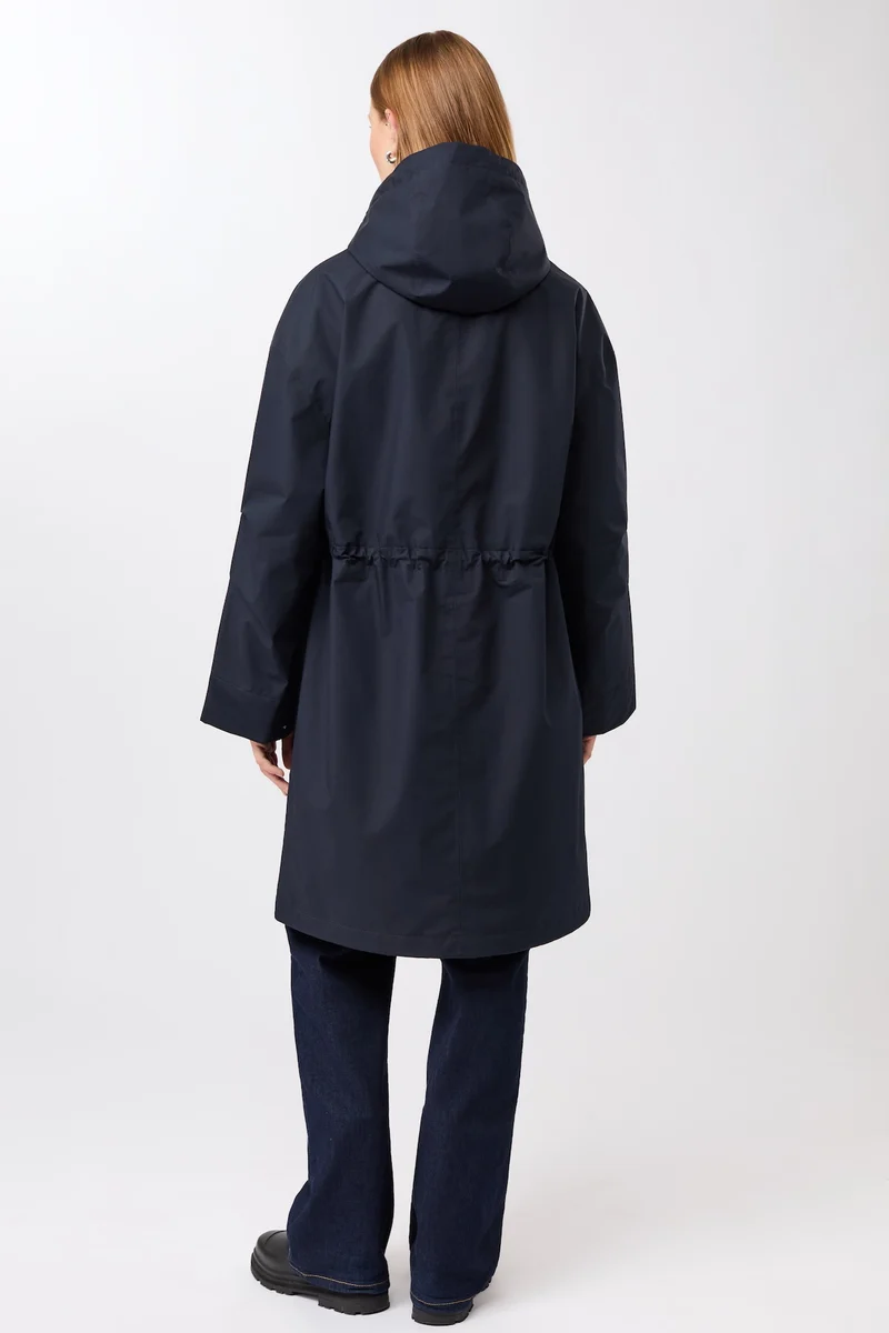 Langer Parka leicht wattiert (Navy)