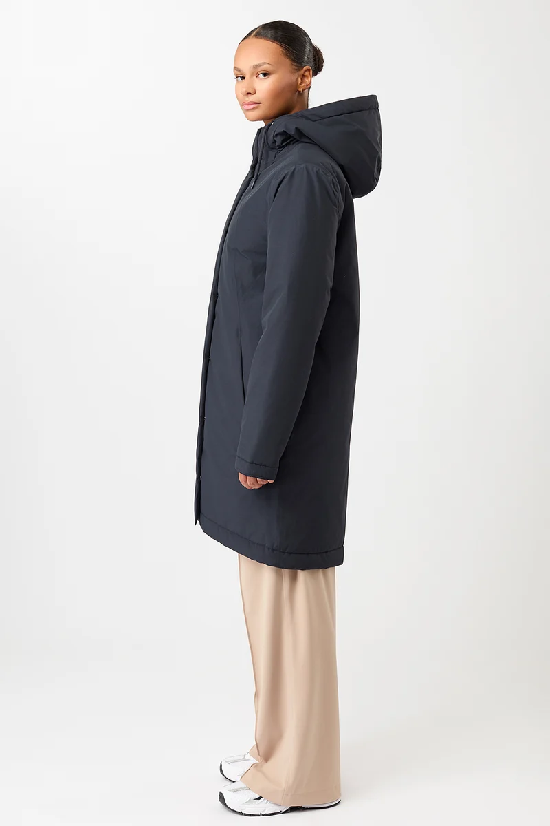 Wattierter Parka leicht tailliert (Navy)