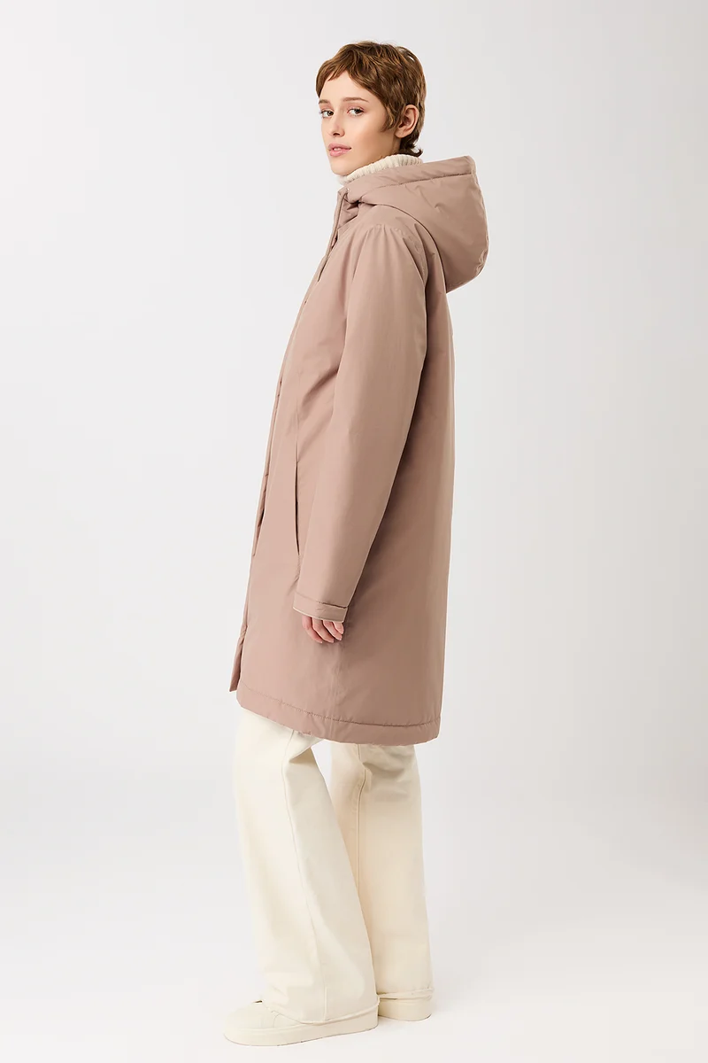 Wattierter Parka leicht tailliert (Cocoon)