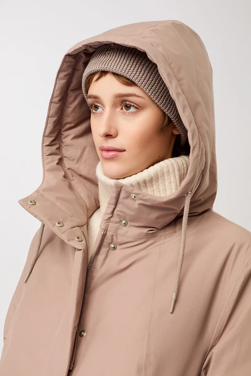 Wattierter Parka leicht tailliert (Cocoon)