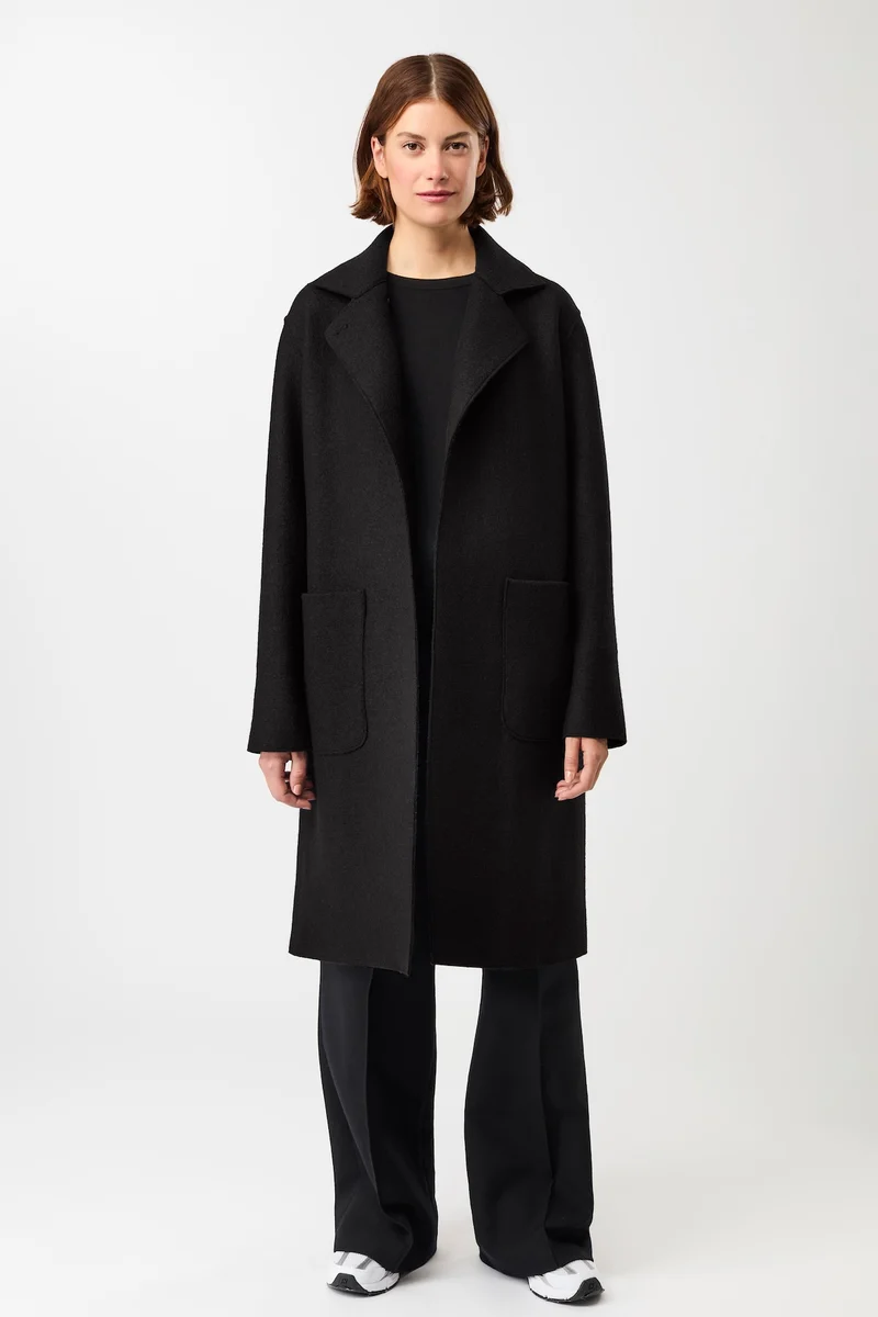 Kurzer Mantel zum Binden (Black)