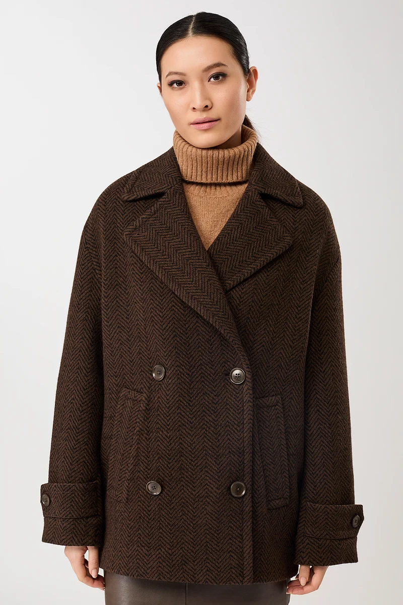 Cabanstyle in Herringbone (Coffee/Black)