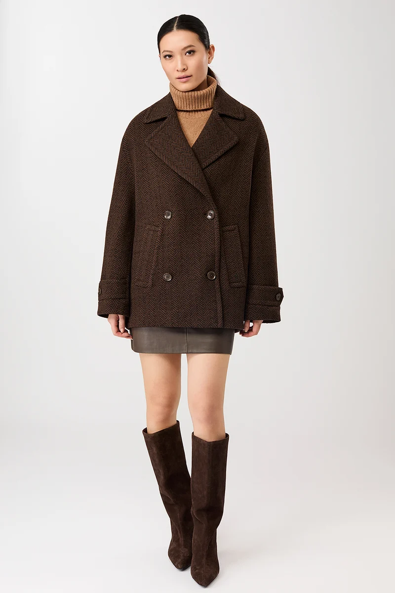 Cabanstyle in Herringbone (Coffee/Black)
