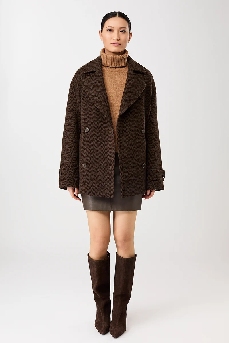 Cabanstyle in Herringbone (Coffee/Black)