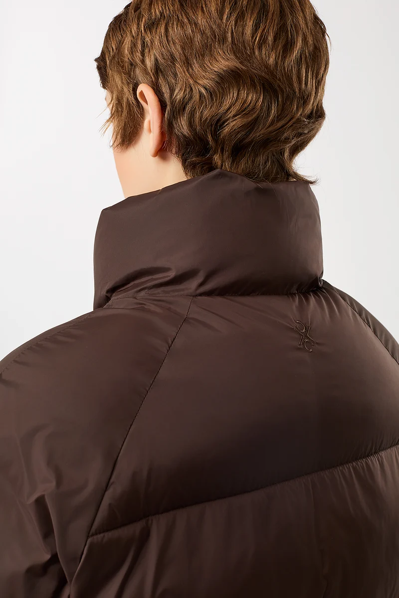 Lightweight Jacke aus Eco Daune (Coffee)