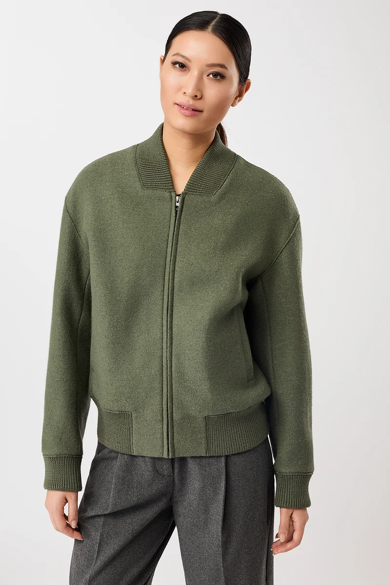 90er Bomber Style mit Rippe (Sencha)