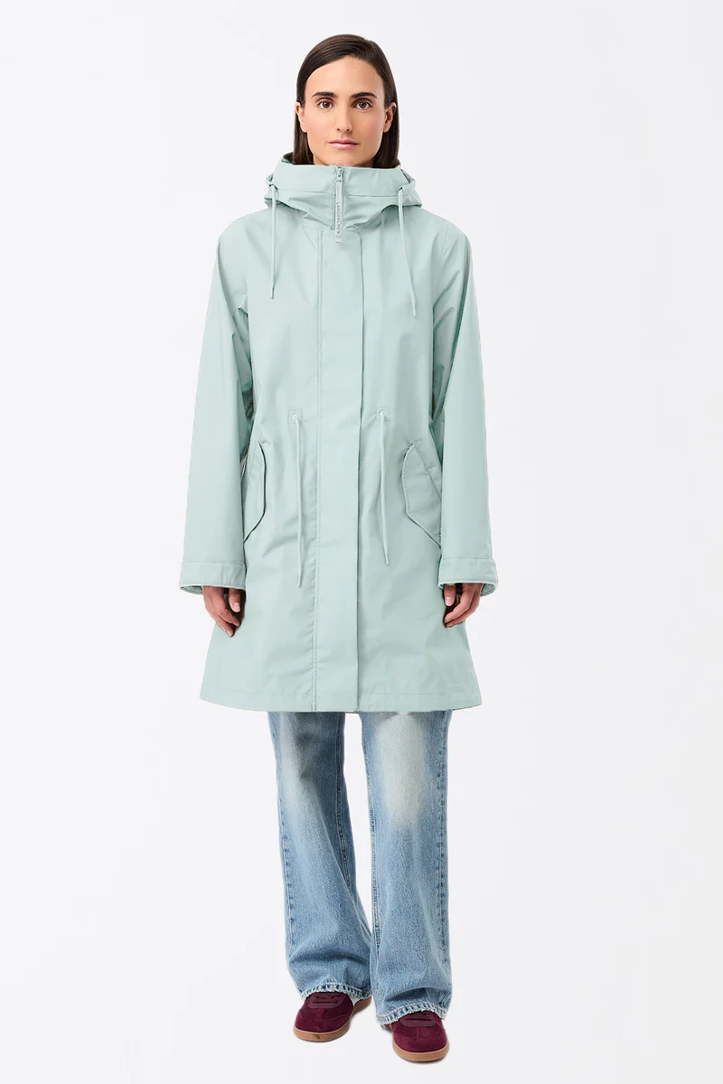 Langer Parka mit Leistentasche (Flow)