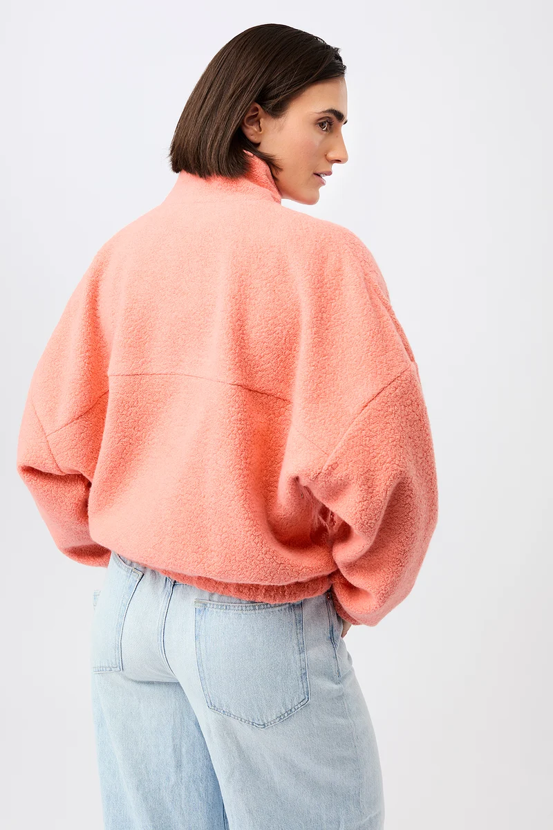 Weiche Blousonjacke mit Stehkragen (Frangipani)