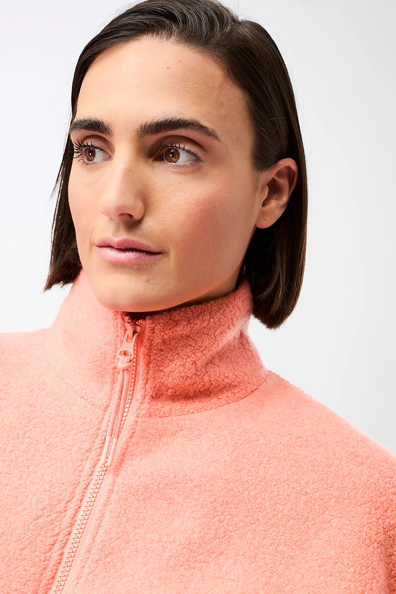 Weiche Blousonjacke mit Stehkragen (Frangipani)