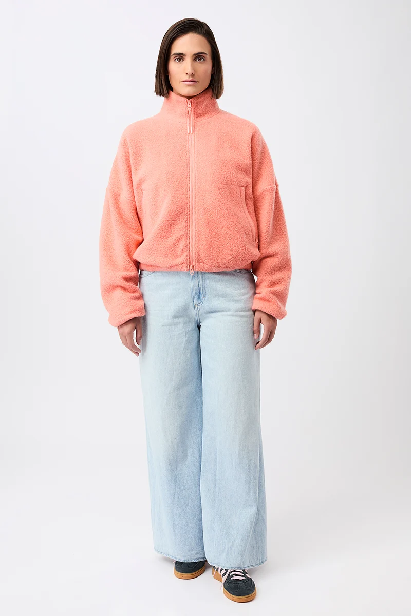 Weiche Blousonjacke mit Stehkragen (Frangipani)