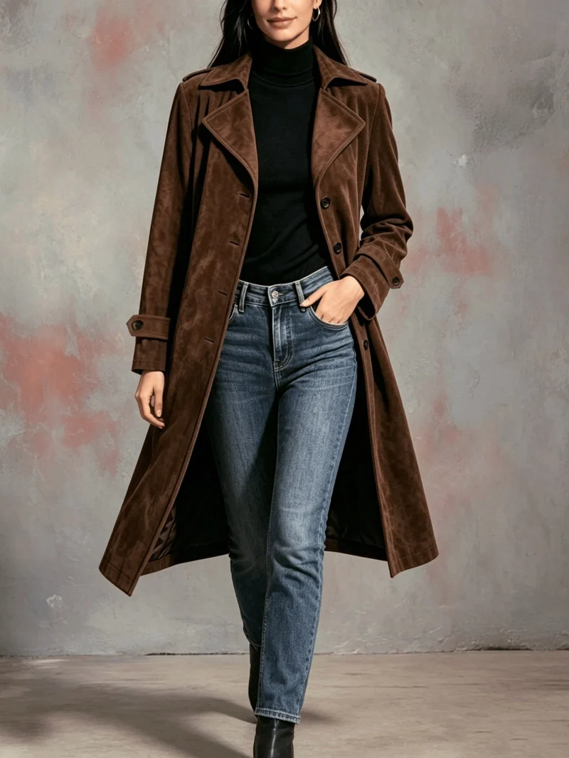 Alice | Stylish and Comfortable Longline Trench Coat