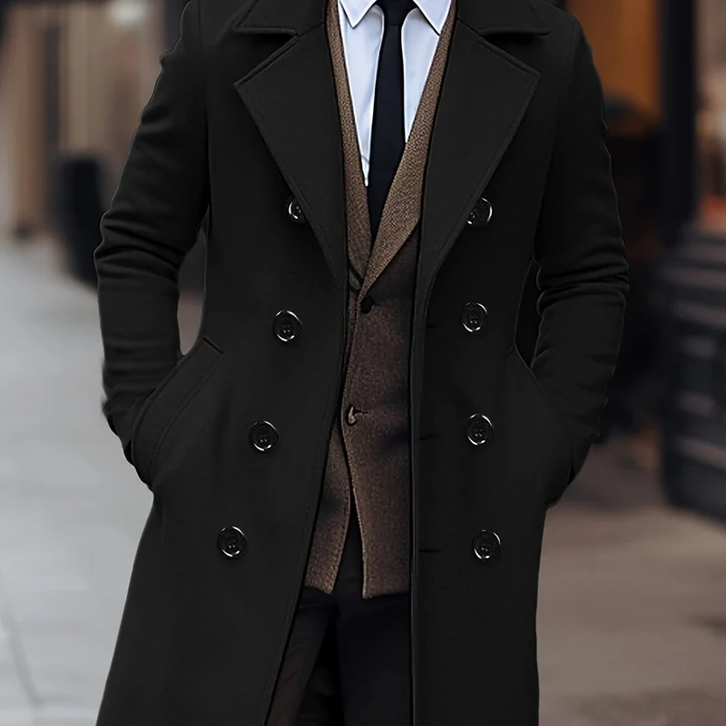 Victor | Sophisticated Double-Breasted Trench Coat