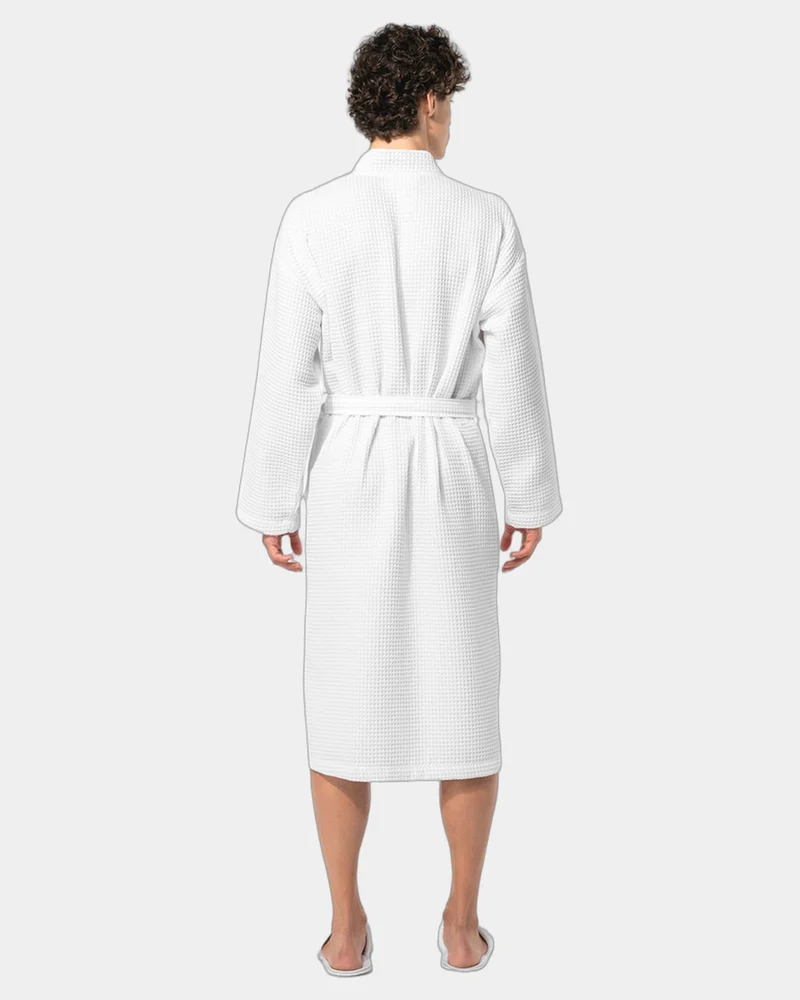 Bademantel Kimono Wabenstruktur 220 g/m² zum Personalisieren