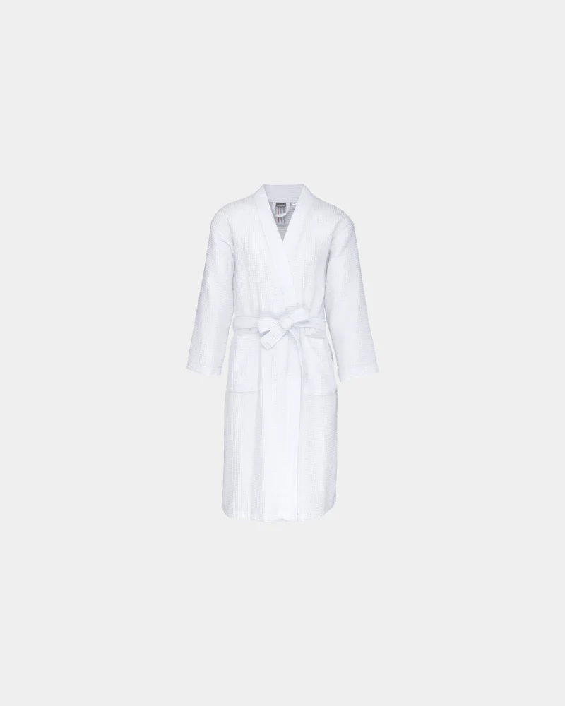 Bademantel Kimono Wabenstruktur 220 g/m² zum Personalisieren
