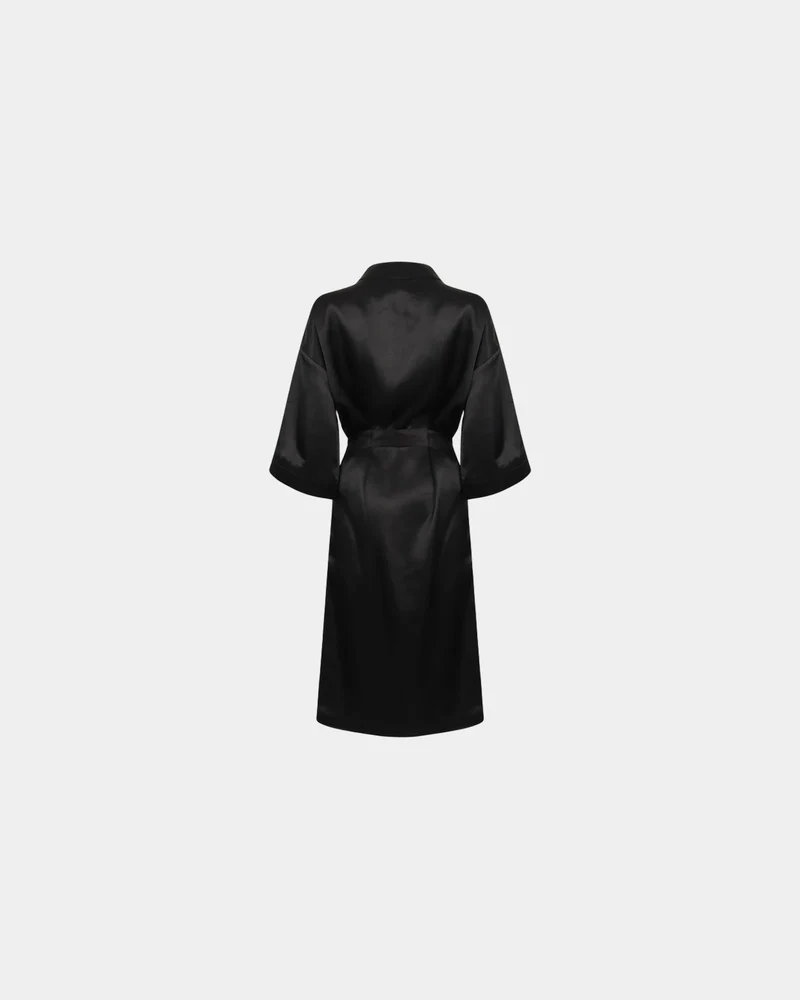Damen-Bademantel Satin Kimono-Stil zum Personalisieren