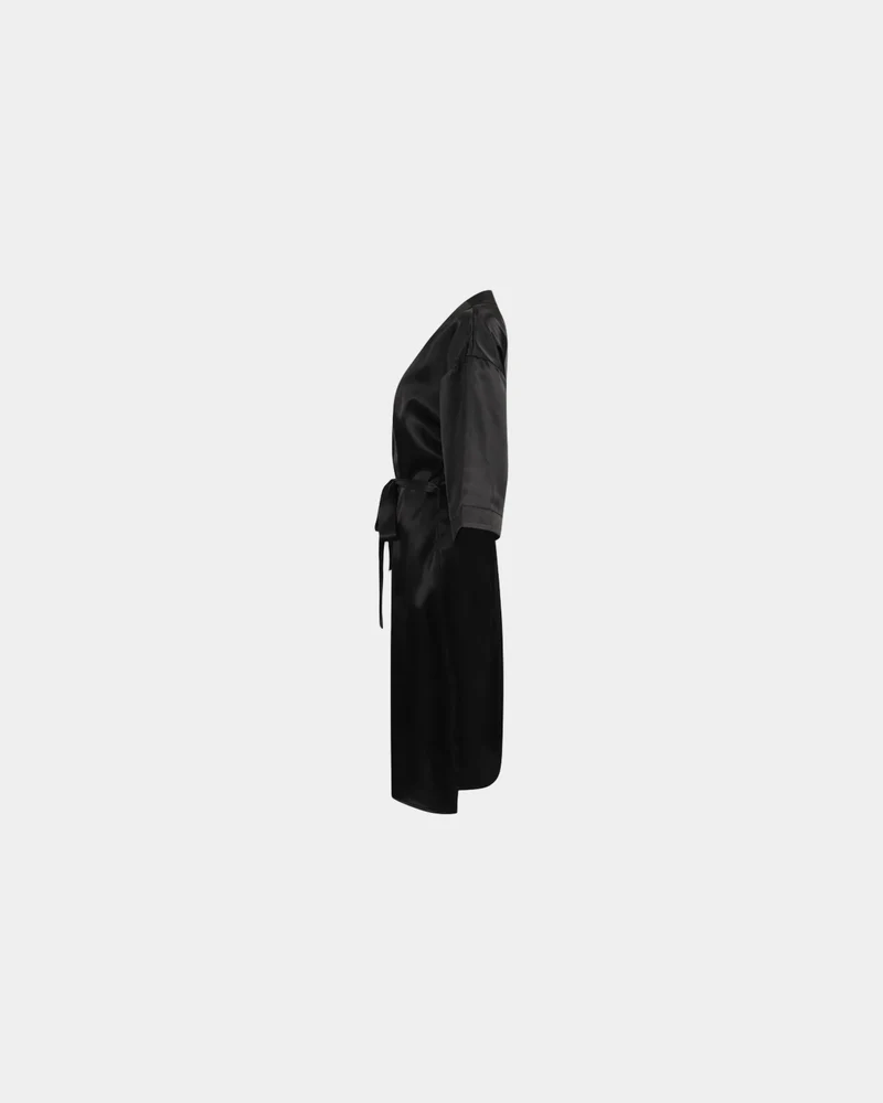 Damen-Bademantel Satin Kimono-Stil zum Personalisieren