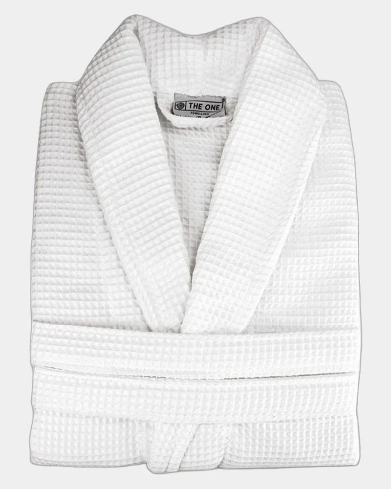 Bademantel Waffel Baumwolle 230 g/m² zum Personalisieren