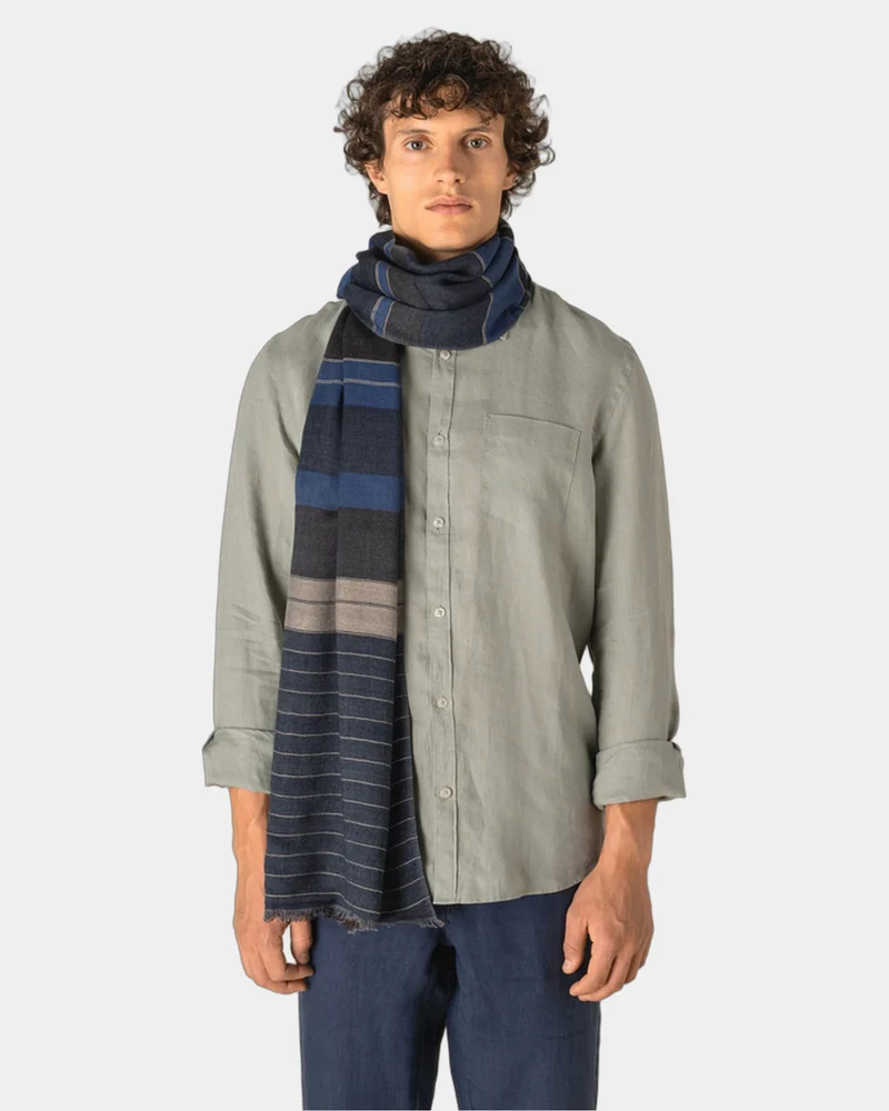 Schal reversibel Baumwolle Twill zum Personalisieren