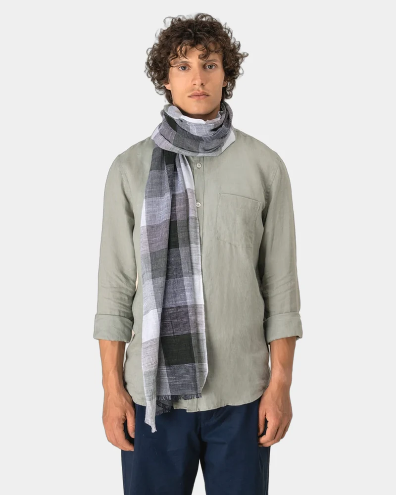 Schal Baumwolle Karo unisex zum Personalisieren