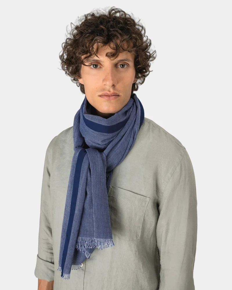 Schal Chambray Baumwolle unisex zum Personalisieren