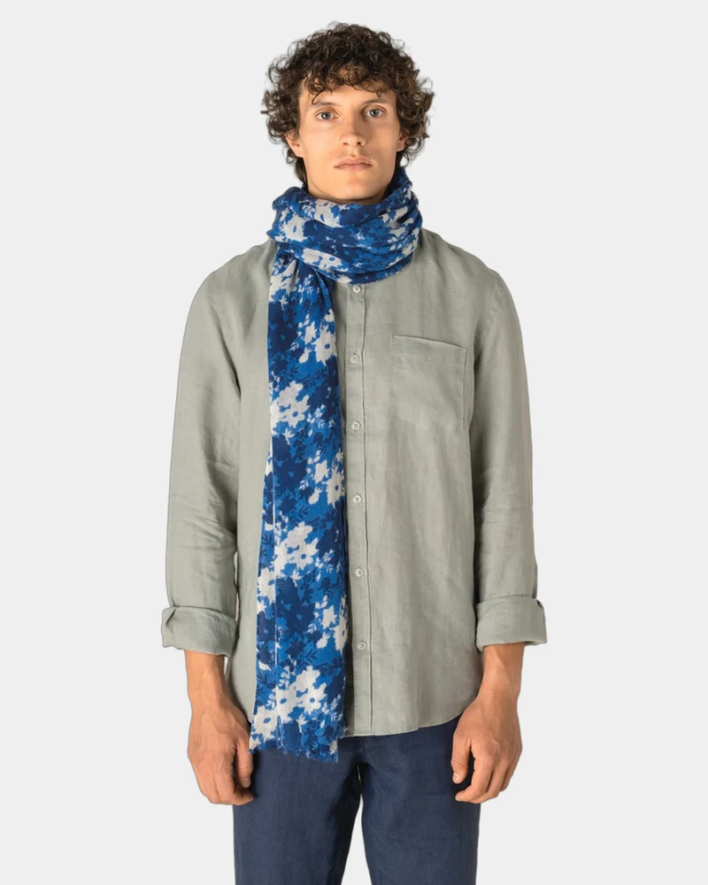Schal Wolle Blumendruck unisex zum Personalisieren